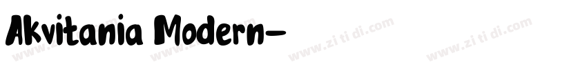 Akvitania Modern字体转换